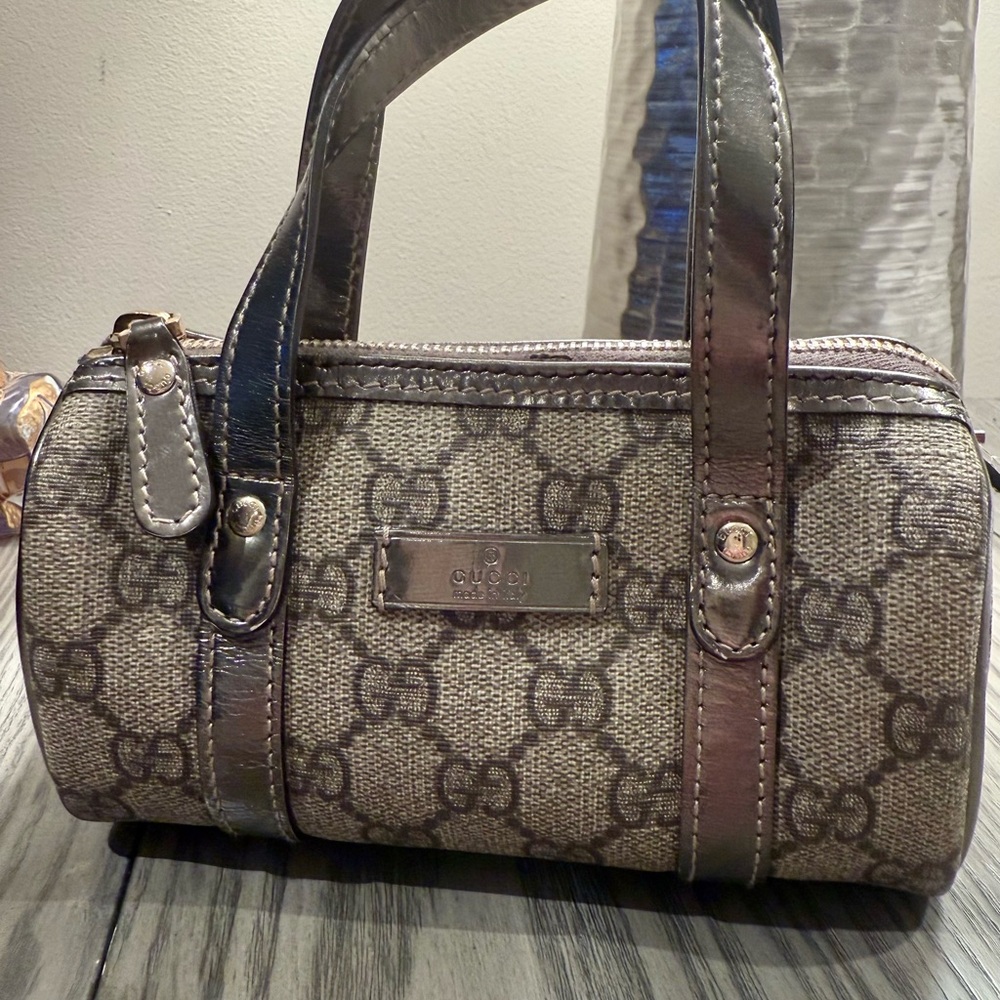 Authentic Gucci Monogram Joy Boston Mini
Handbag